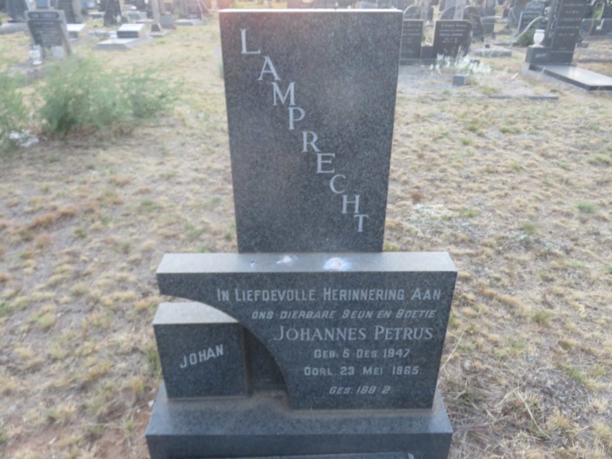 LAMPRECHT Johannes Petrus 1947-1965