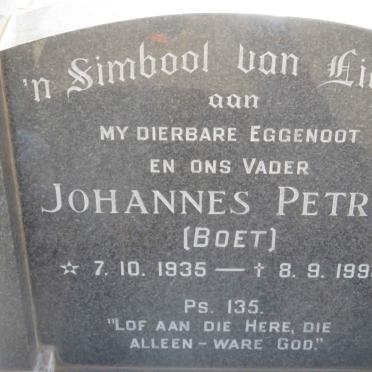 LOUW Johannes Petrus 1935-1990 &amp; Anna Sophia 1928-1989