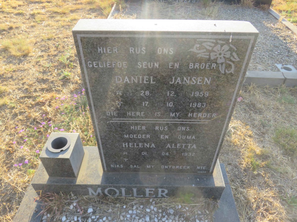 MÖLLER Helena Aletta 1932- :: MÖLLER Daniel Jansen 1959-1983
