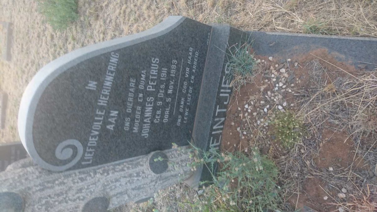 MEINTJIES Johannes Petrus 1911-1983