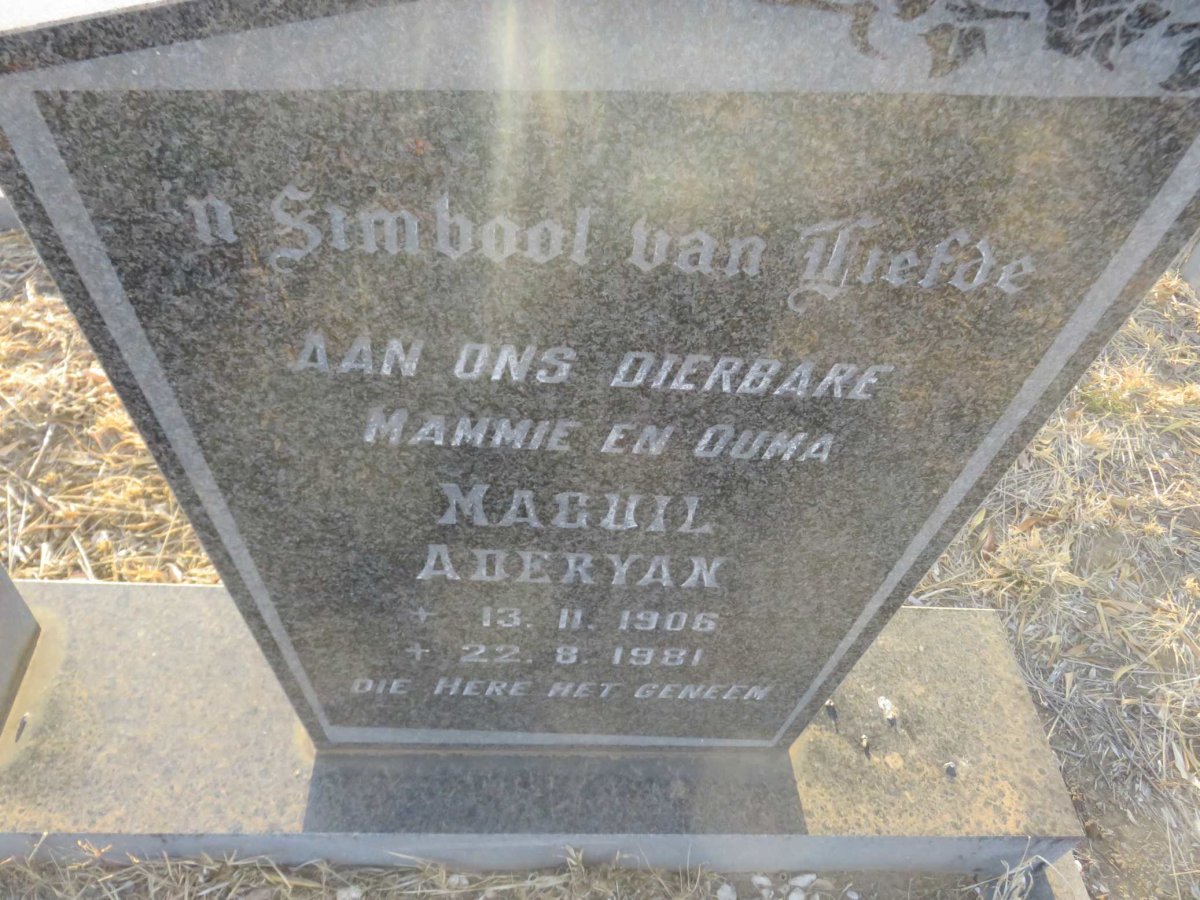 MYBURGH Maguil Aderyan 1906-1981