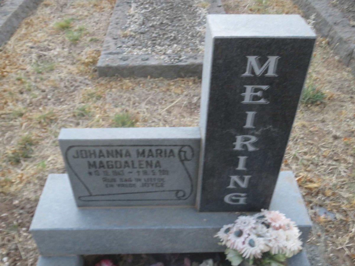 MEIRING Johanna Maria Magdalena
