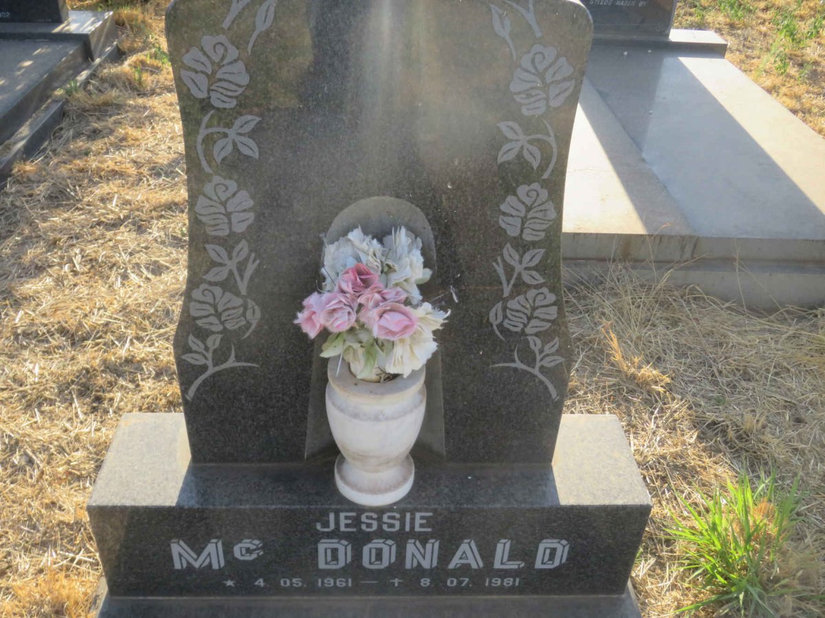 McDONALD Jessie 1961-1981