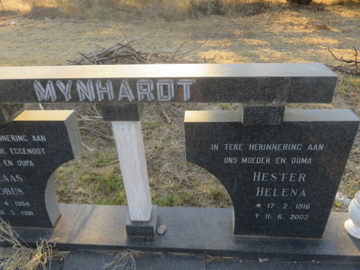 MYNHARDT Nicolaas Jacobus 1904-1981 &amp; Hester Helena 1916-2002