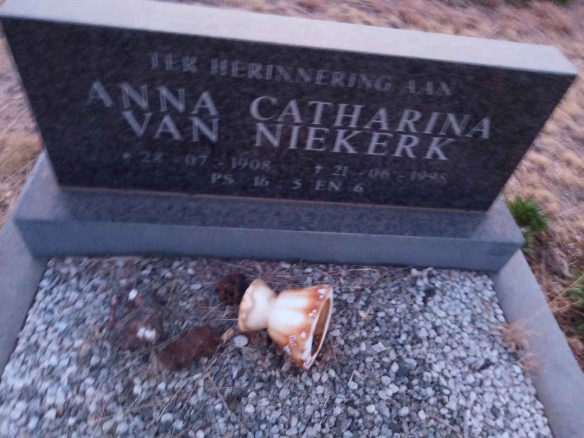 NIEKERK Anna Catharina, van 1908-1998
