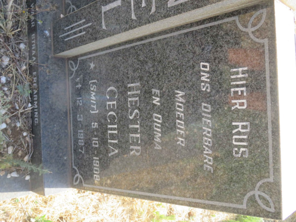 NEL Nicolaas Johannes 1905-1977 &amp; Hester Cecilia SMIT 1908-1987