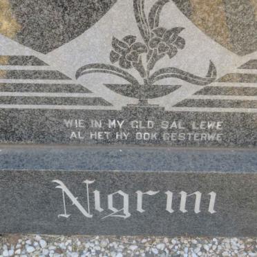 NIGRINI Kenneth 1928-1976