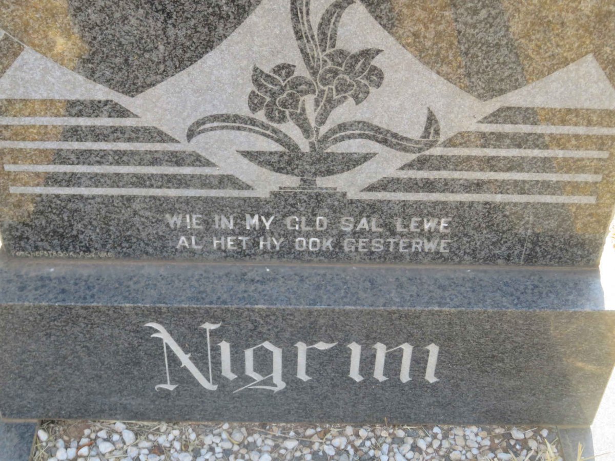 NIGRINI Kenneth 1928-1976