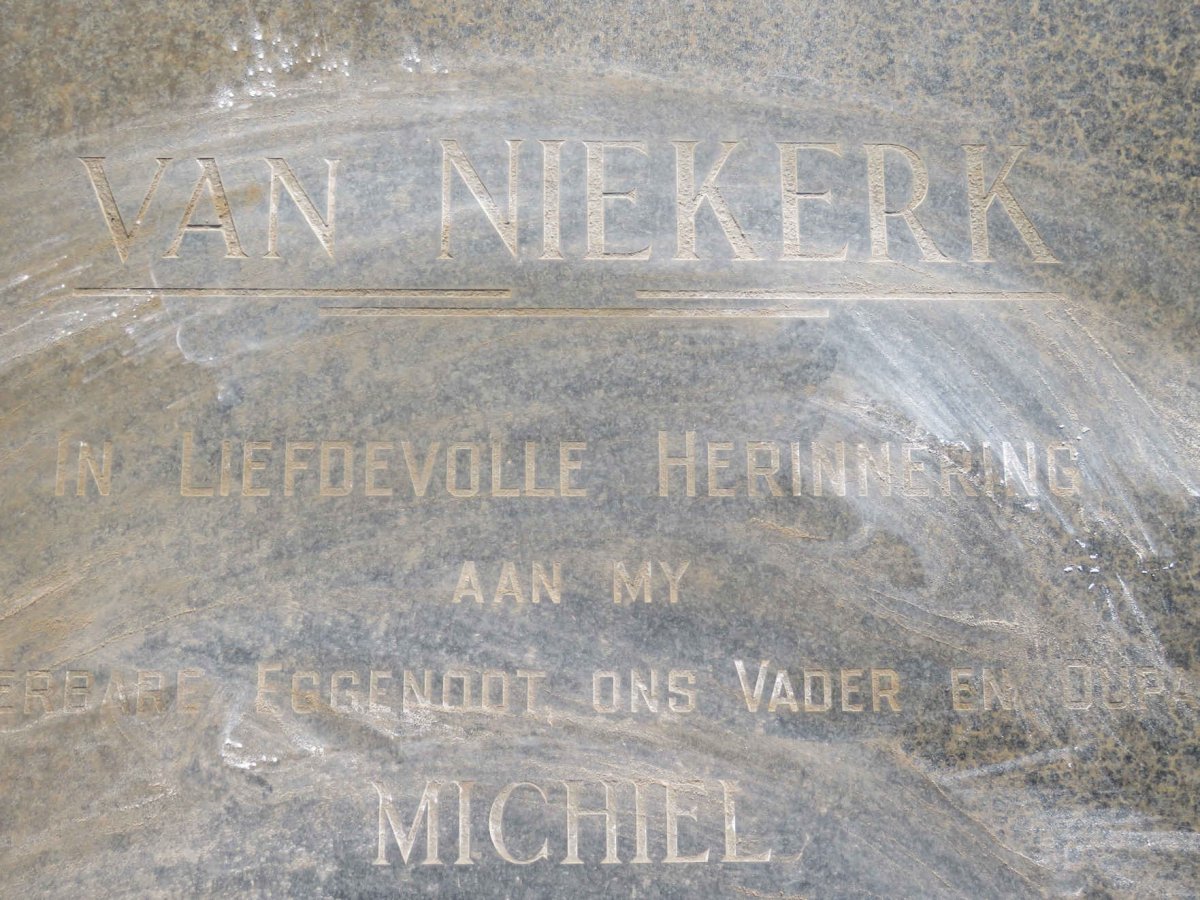 NIEKERK Michiel, van 1922-1984 &amp; Isabella 1924-2008
