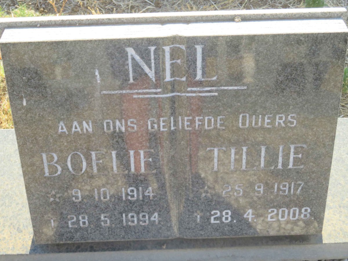 NEL Boelie 1914-1994 &amp; Tillie 1917-2008