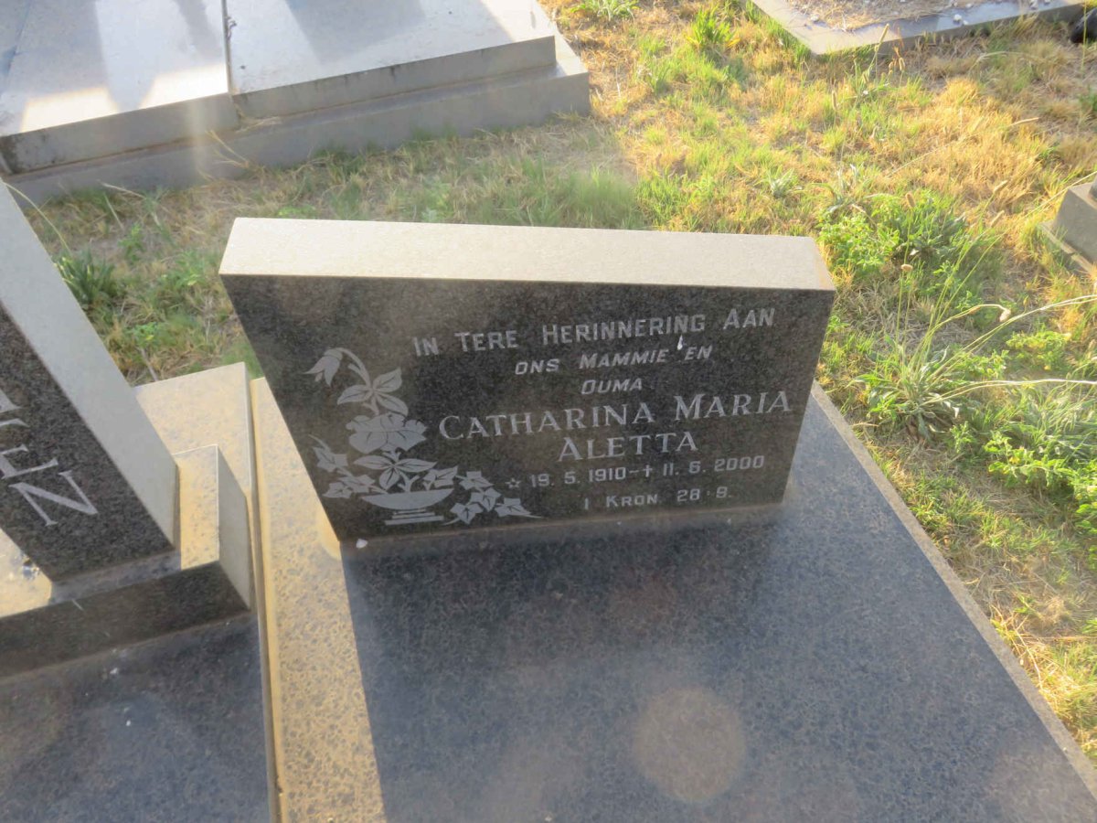NYSSCHEN Catharina Maria Aletta 1910-2000