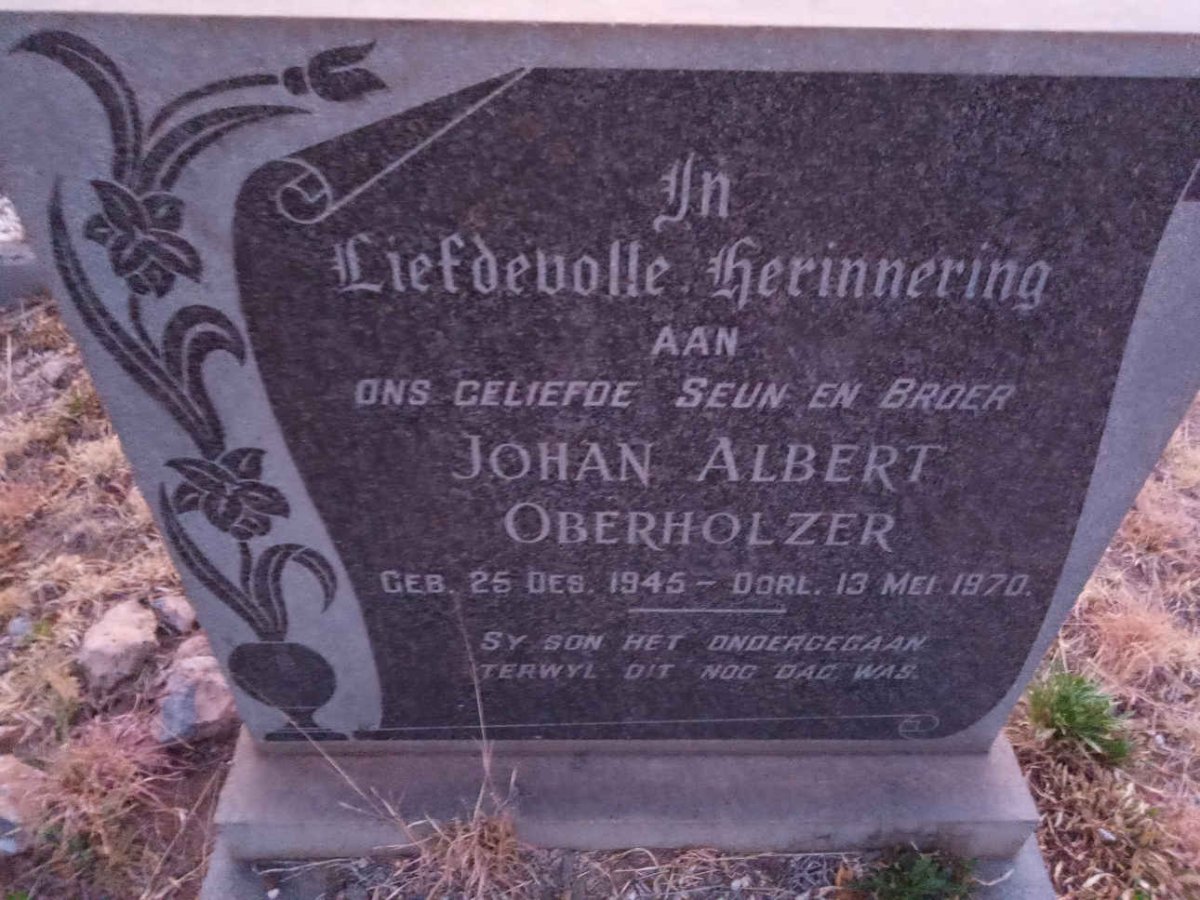 OBERHOLZER Johan Albert 1945-1970