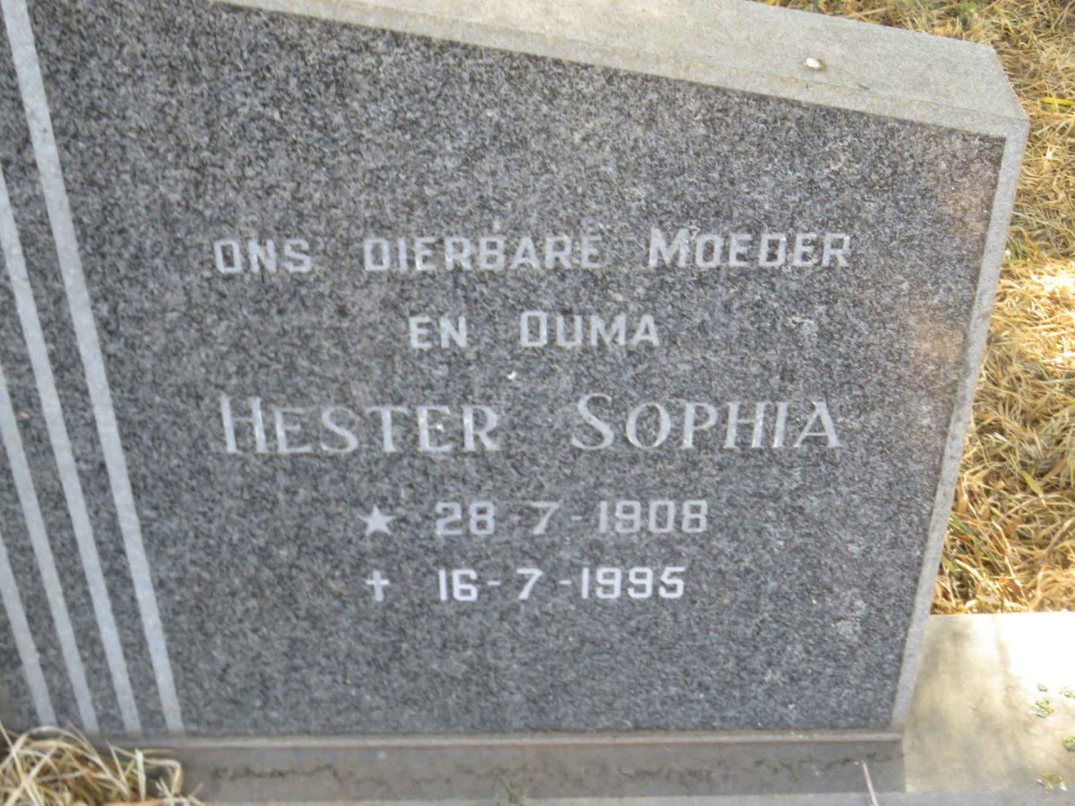 PREEZ Hercules Petrus, du 1897-1976 &amp; Hester Sophia 1908-1995