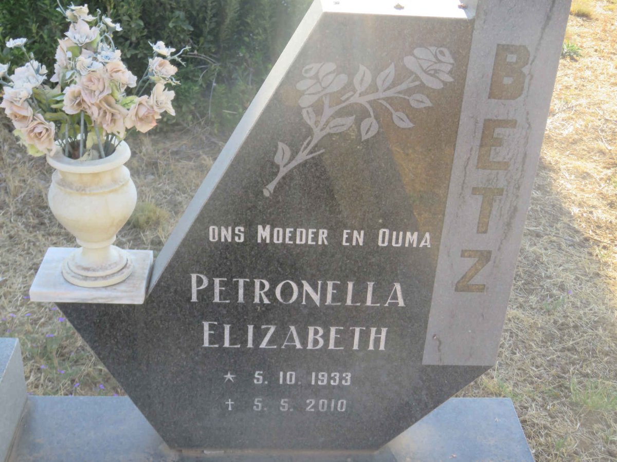 PREEZ Willem Hendrik, du 1923-1989 &amp; Petronella Elizabeth 1933-2010