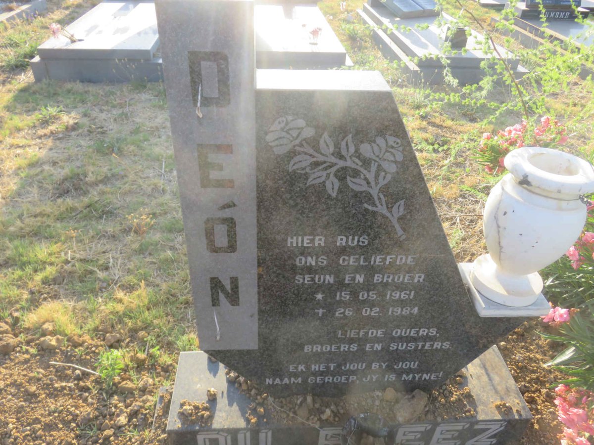 PREEZ Deon, du 1961-1984