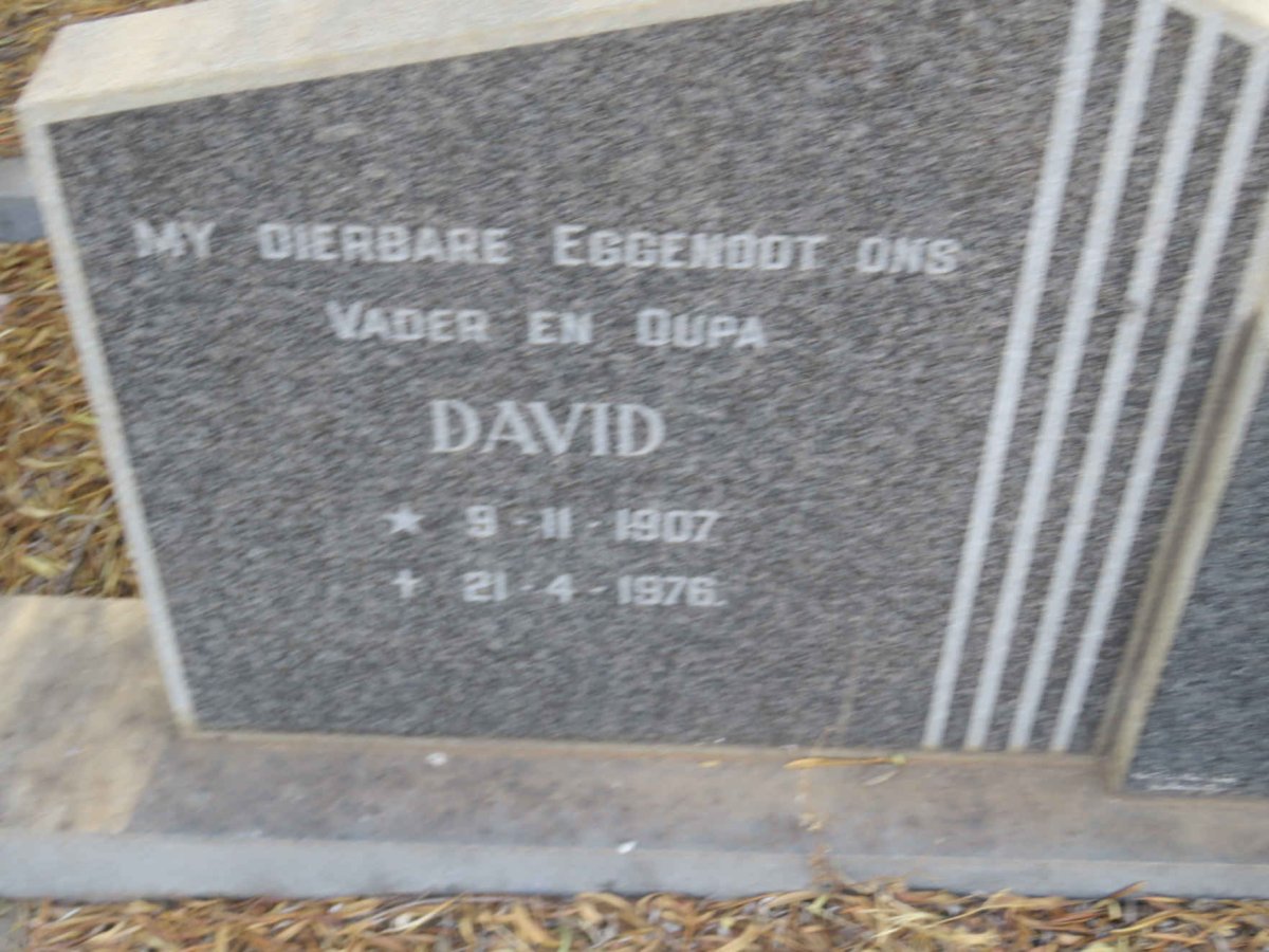 PRINSLOO David 1907-1976 &amp; Hermina Barendina FRITZ 1908-1978