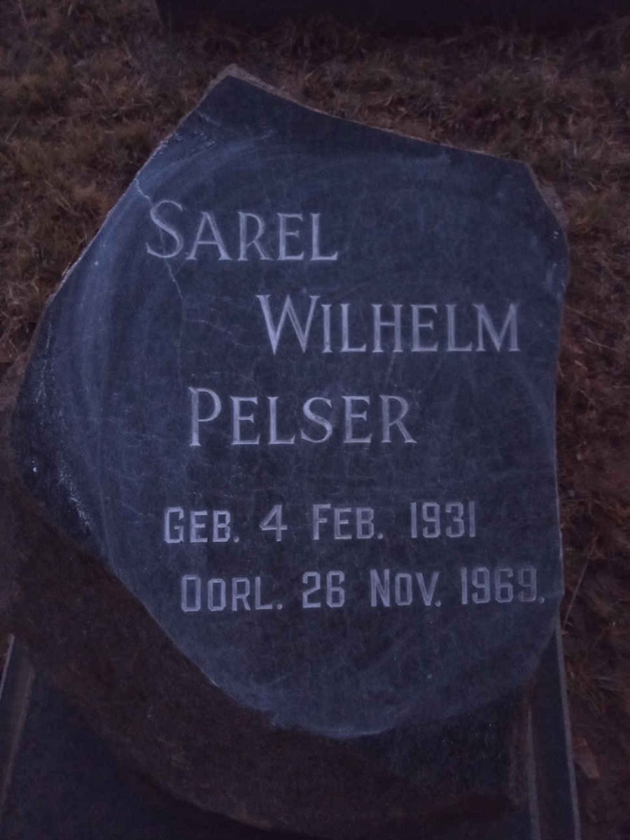 PELSER Sarel Wilhelm 1931-1969