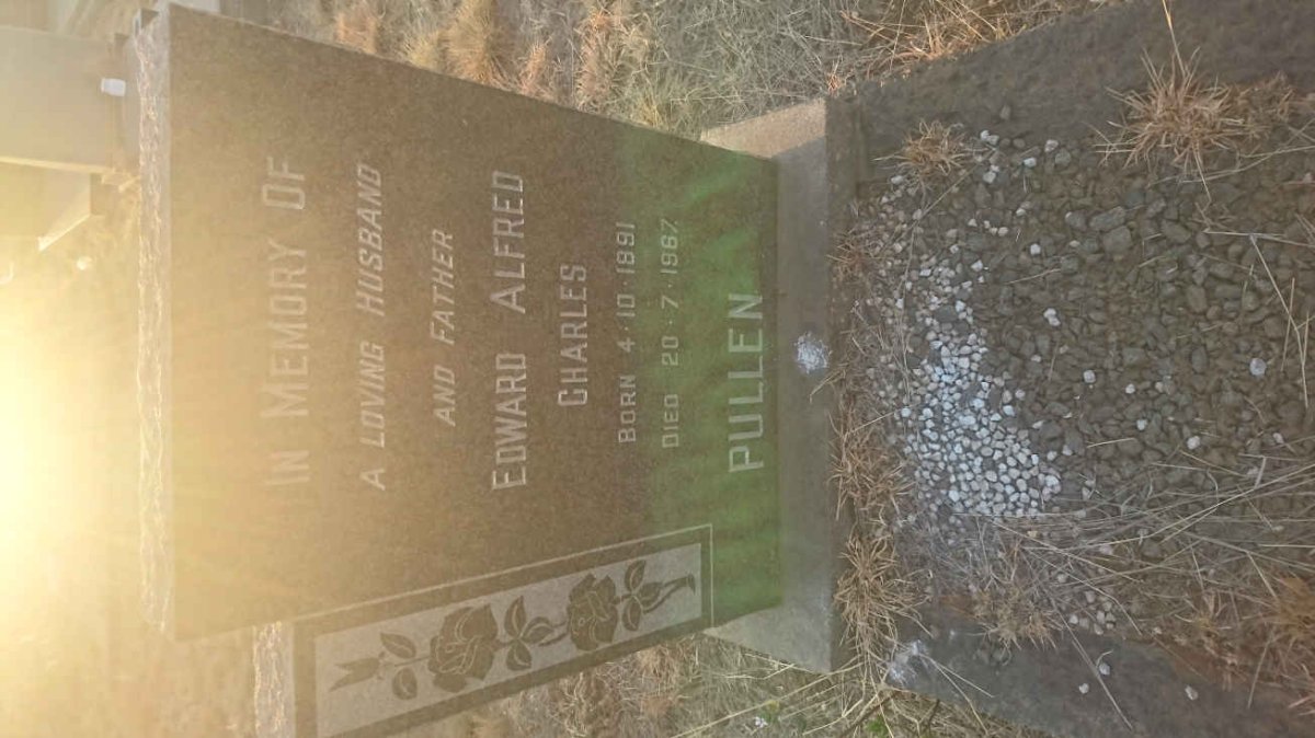PULLEN Edward Alfred Charles 1891-1967