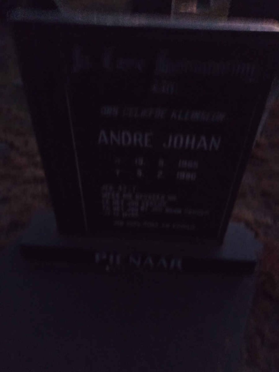PIENAAR Andre Johan 19??-19??