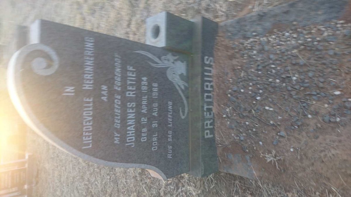 PRETORIUS Johannes Retief 1934-1966
