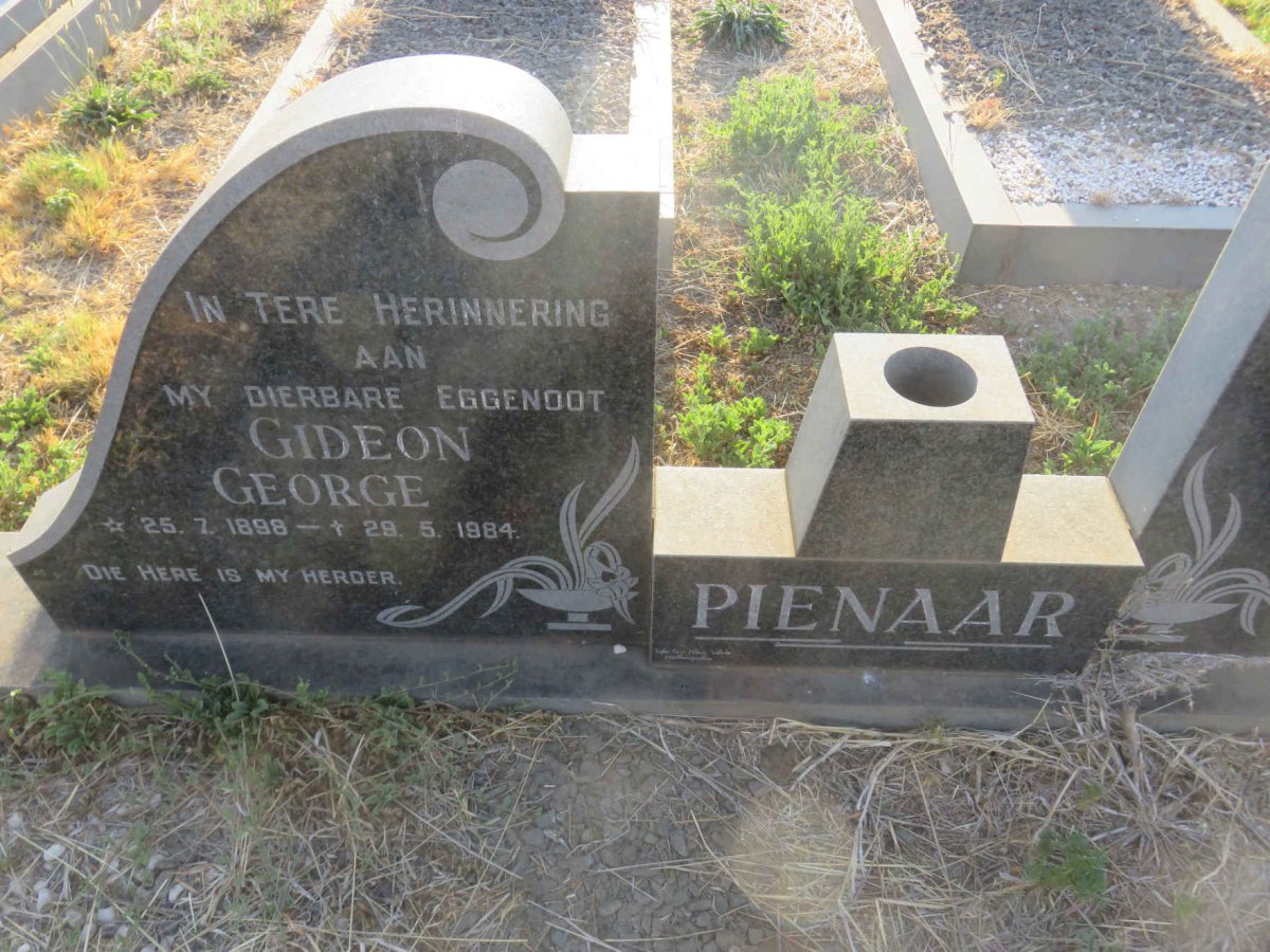 PIENAAR Gideon George 1898-1984 