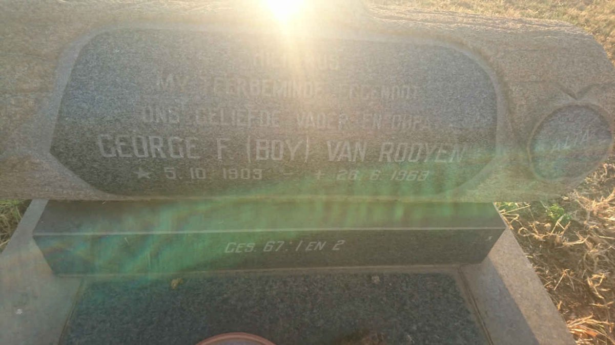 ROOYEN George F., van 1903-1968