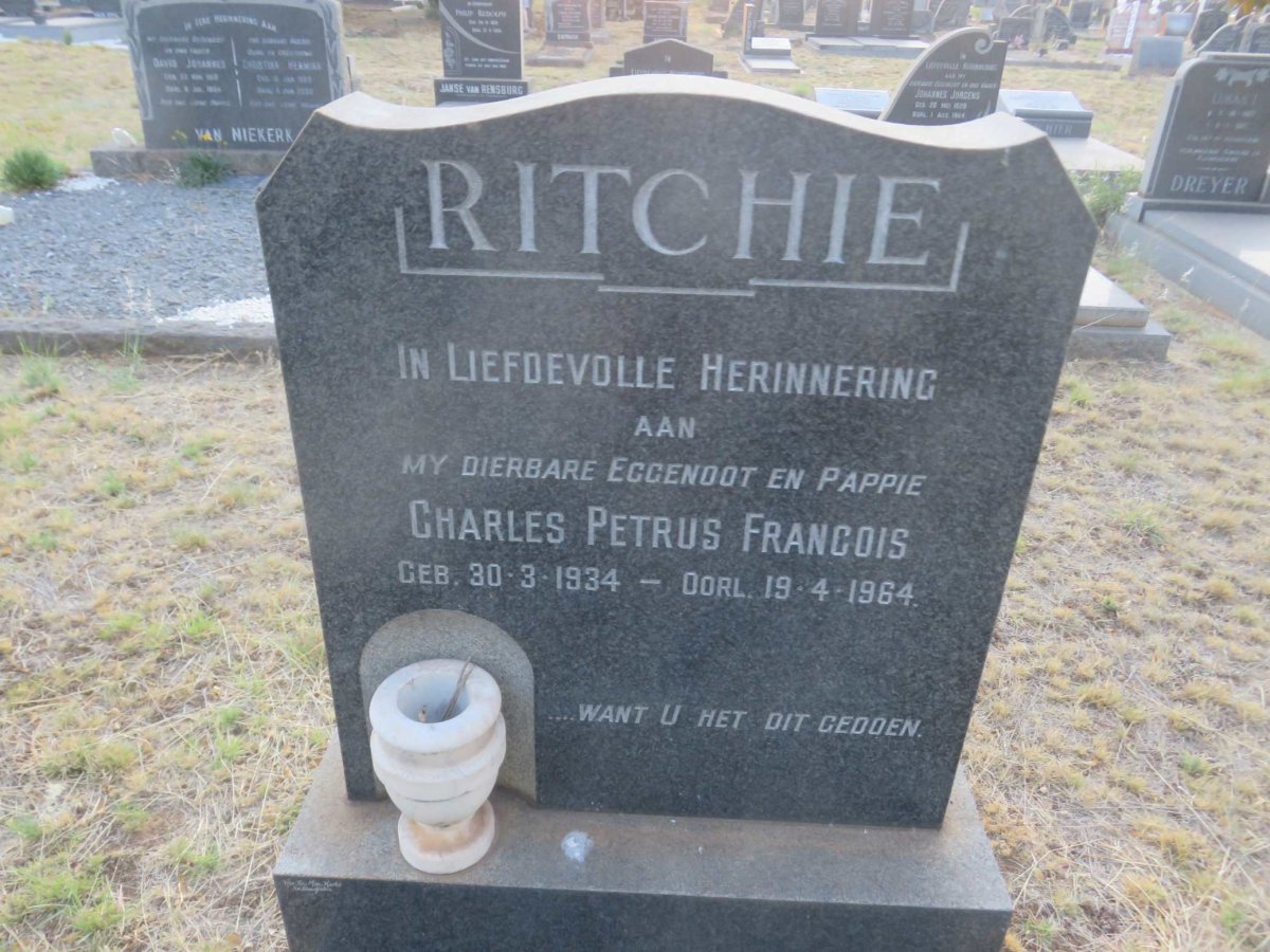 RITCHIE Charles Petrus Francois 1934-1964