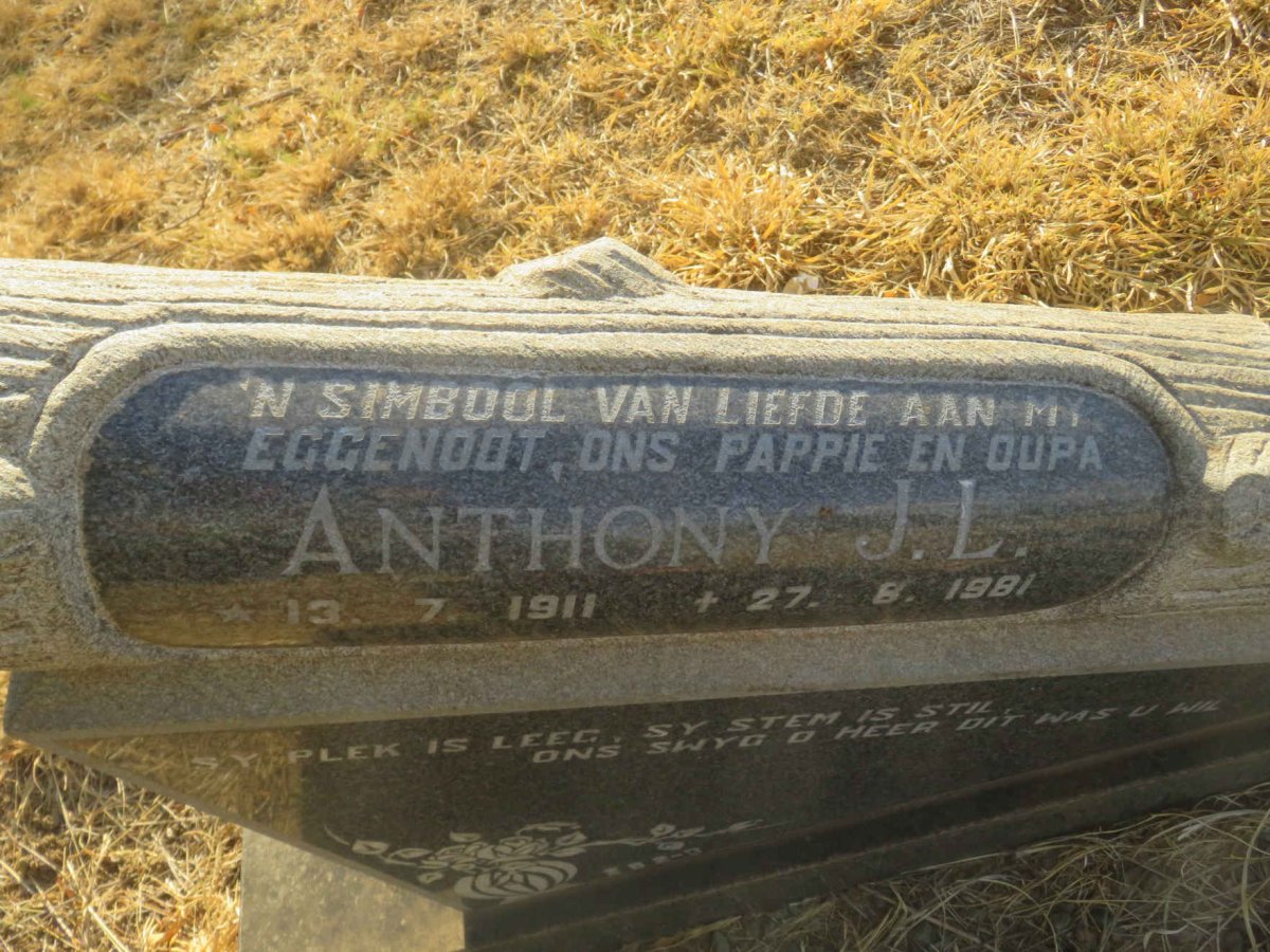 RENSBURG Anthony J.L., Janse van 1911-1981 &amp; Judith H. HARMZEN 1920-
