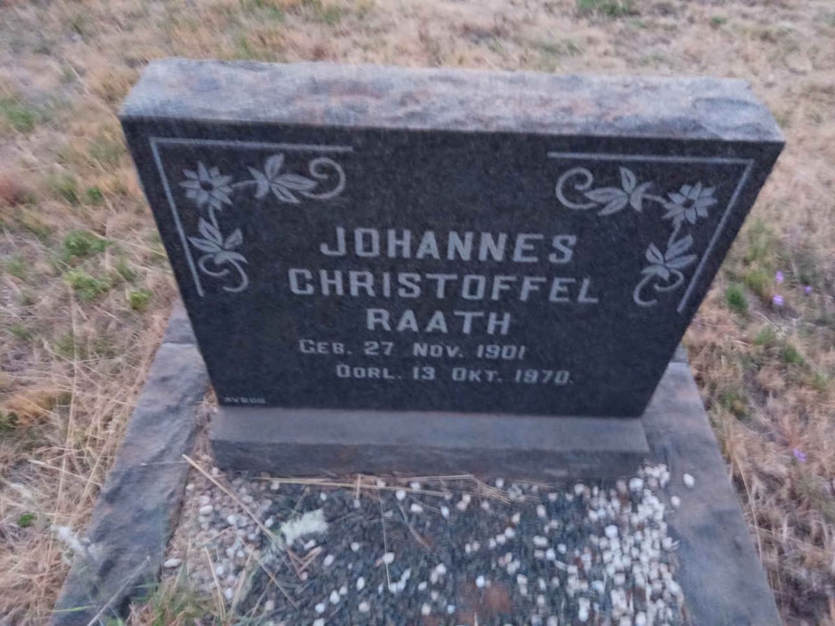 RAATH Johannes Christoffel 1901-1970