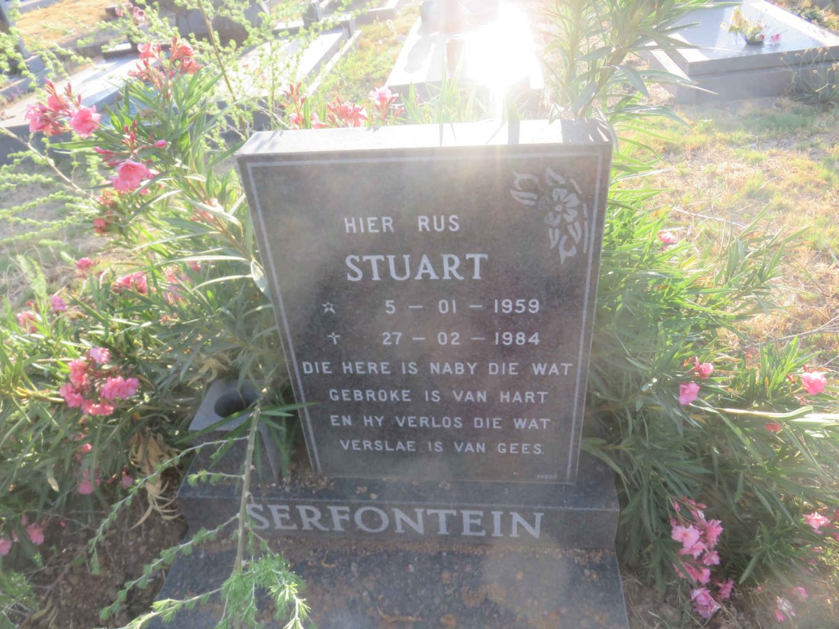 SERFONTEIN Stuart 1959-1984