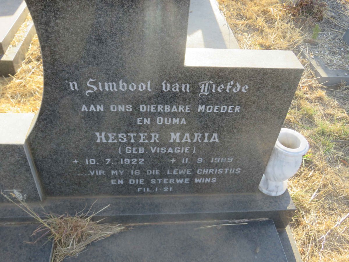 SMITH Marthinus Hermanus 1918-1981 &amp; Hester Maria VISAGIE 1922-1989