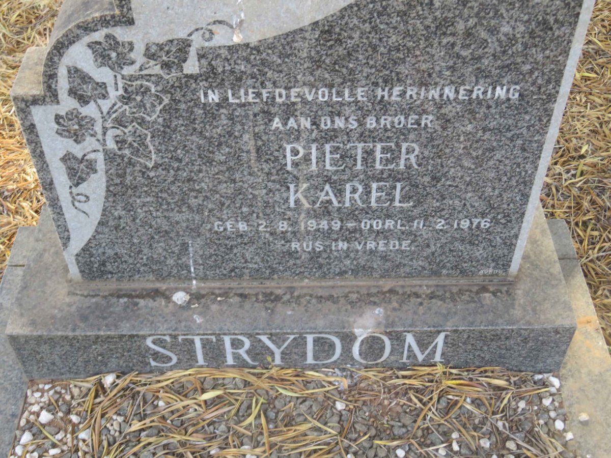STRYDOM Pieter Karel 1949-1976
