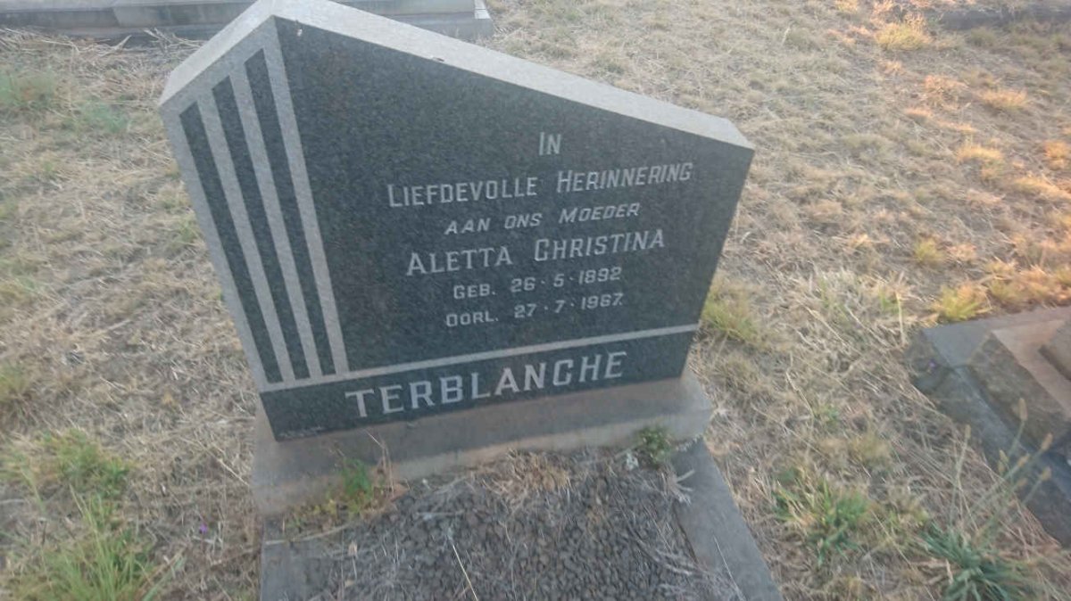 TERBLANCHE Aletta Christina 1892-1967