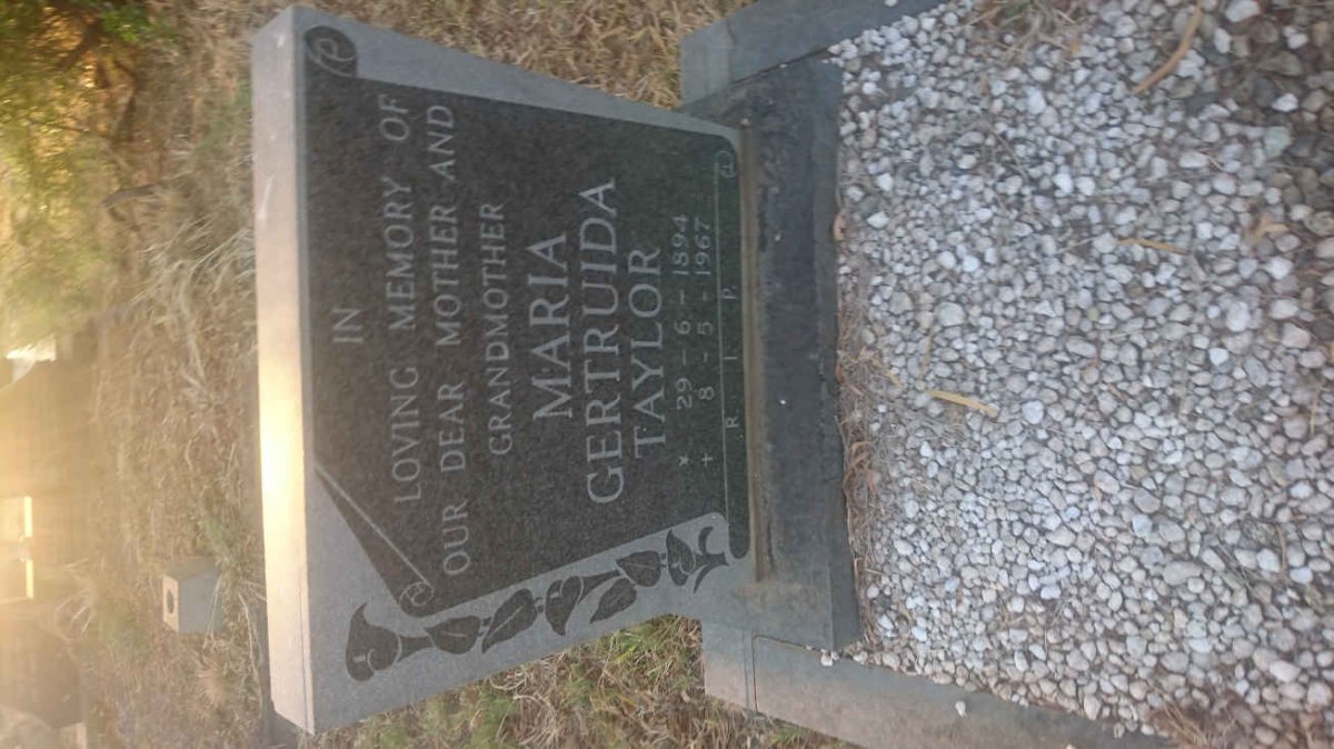 TAYLOR Maria Gertruida 1894-1967