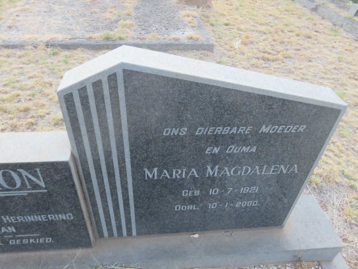 THERON Pieter Jacobus 1916-1963 &amp; Maria Magdalena 1921-2000