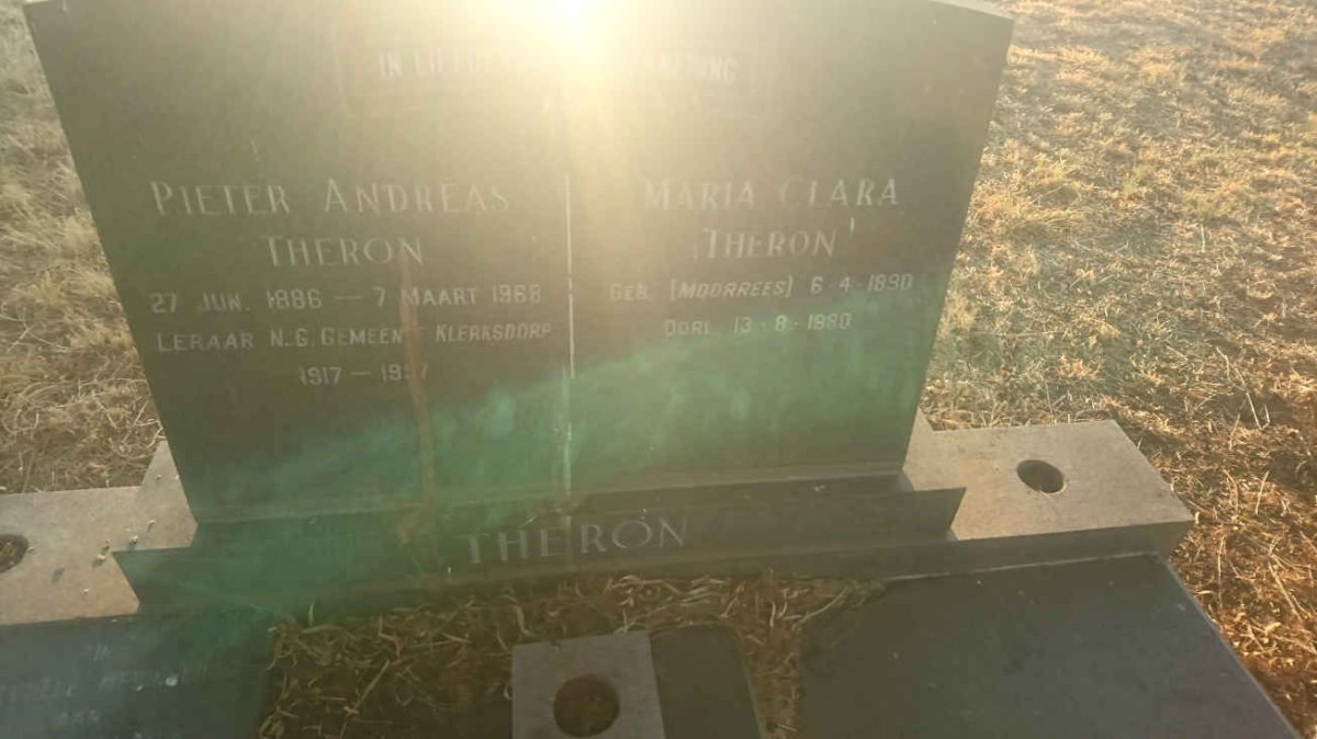THERON Pieter Andreas 1886-1968 &amp; Maria Clara MOORREES 1890-1980