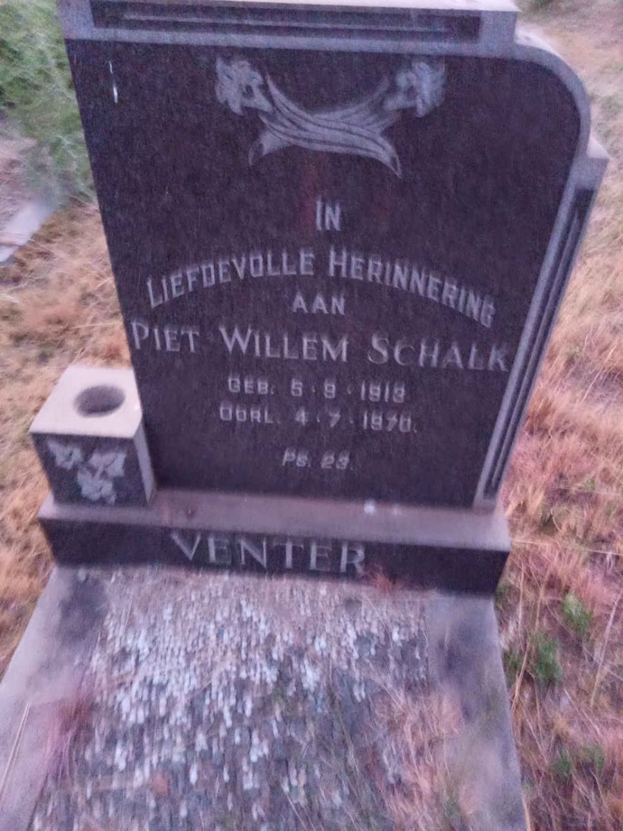 VENTER Piet Willem Schalk 191?-1970