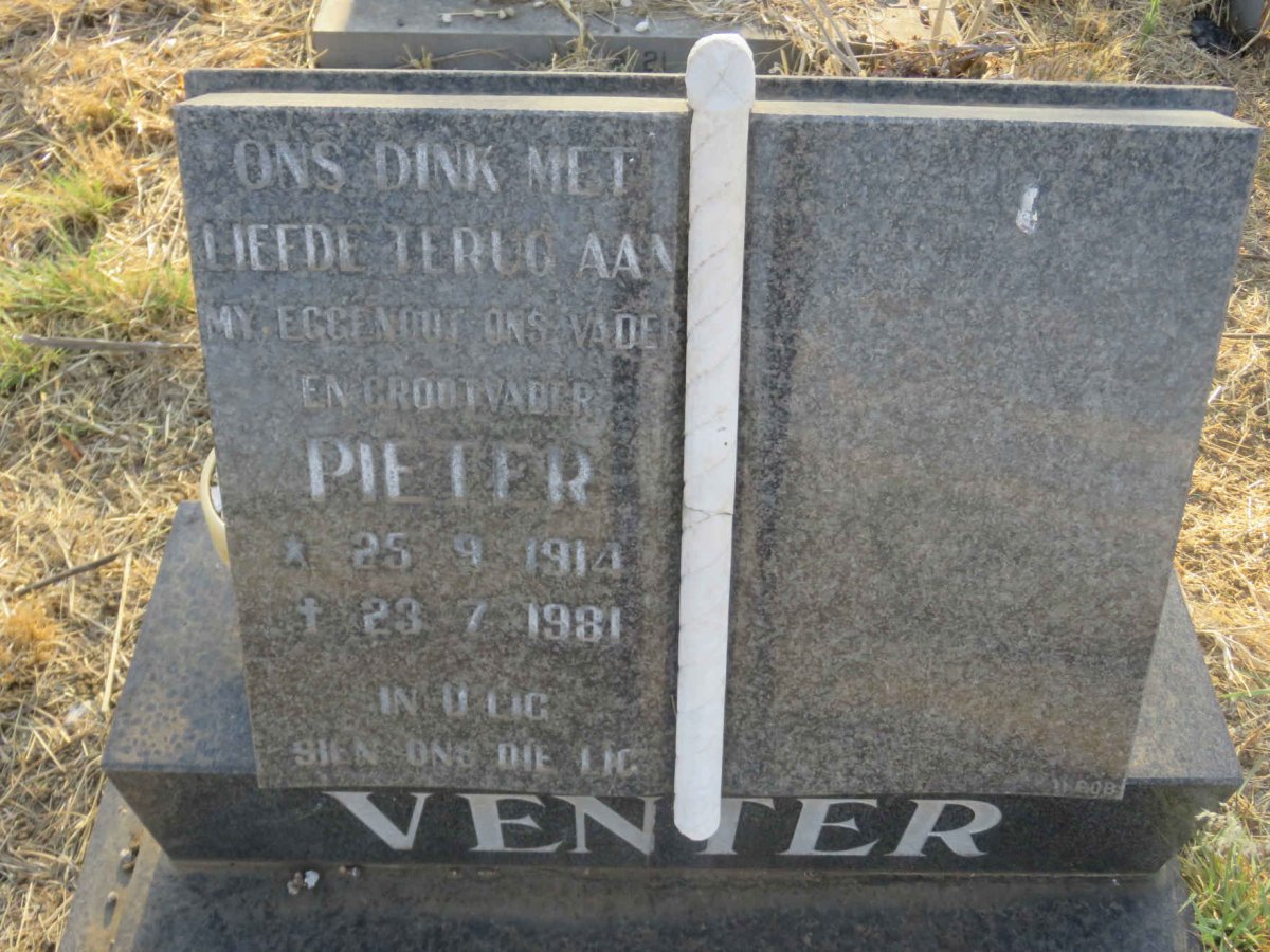VENTER Pieter 1914-1981