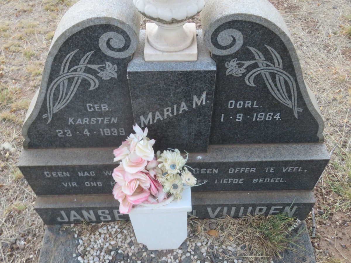 VUUREN Maria M., Janse van nee KARSTEN 1939-1964