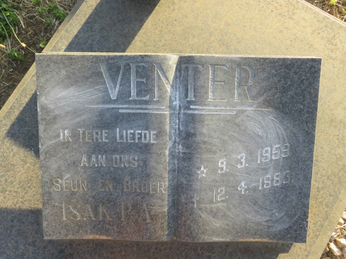 VENTER Isak P.A. 1959-1983