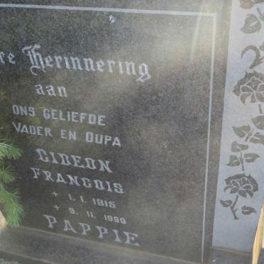 VILLIERS Gideon Francois, de 1915-1999 