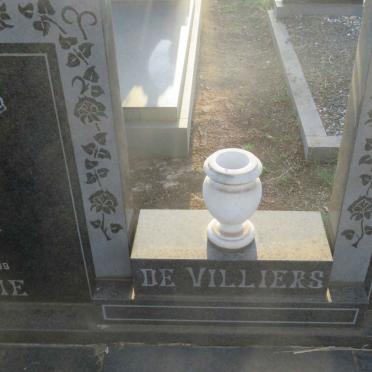VILLIERS Gideon Francois, de 1915-1999 &amp; Maria ELizabeth Cornelia 1910-1983