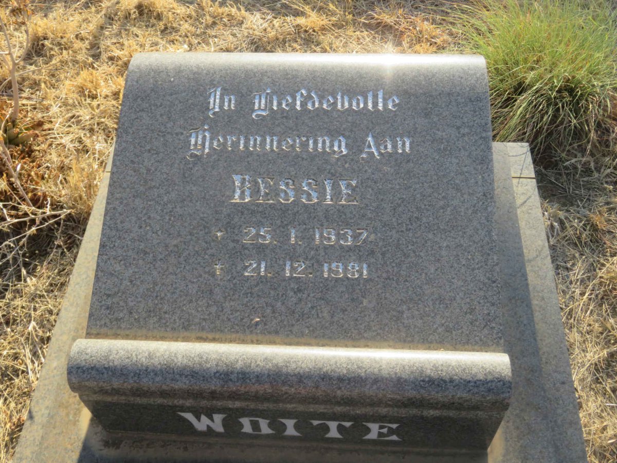 WOITE Bessie 1937-1981