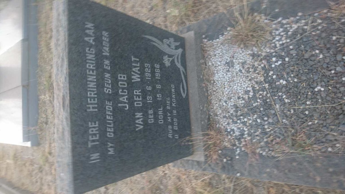 WALT Jacob, van der 1923-1966