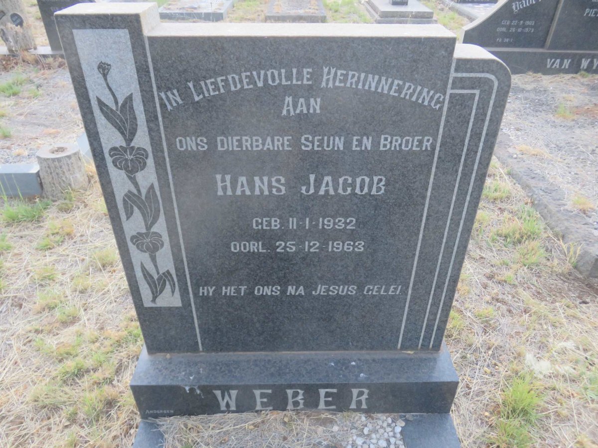 WEBER Hans Jacob 1932-1963