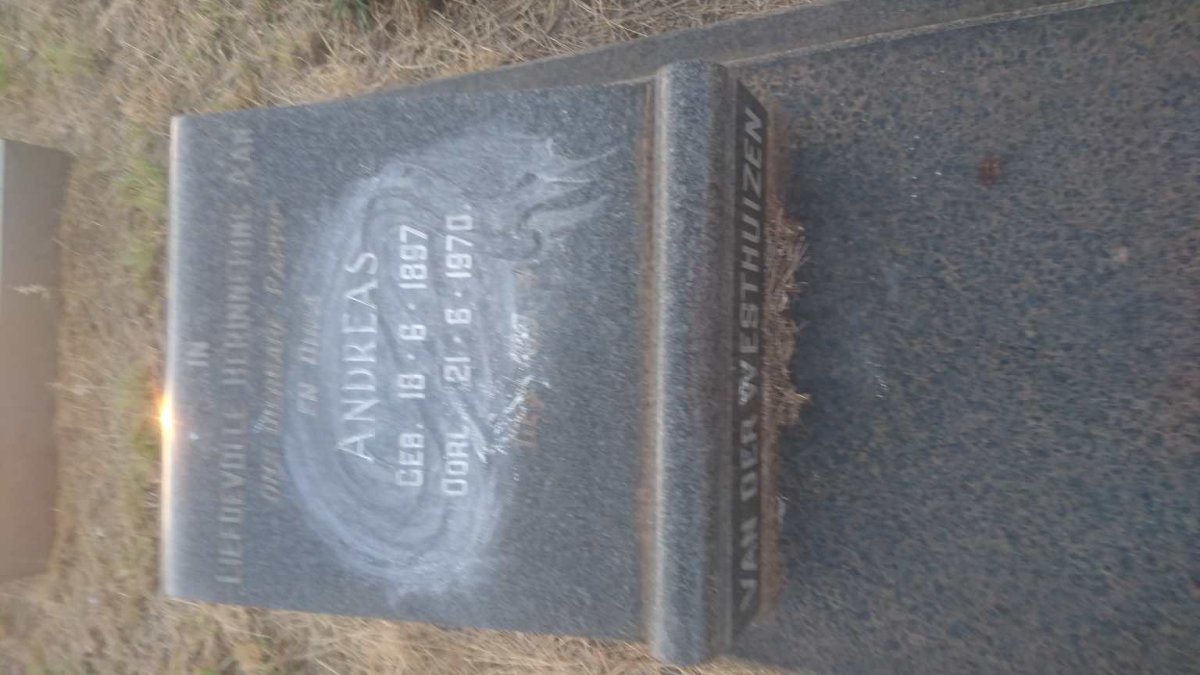 WESTHUIZEN Andreas, van der 1897-1970