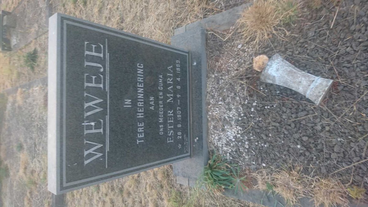 WEWEJE Ester Maria 1907-1993