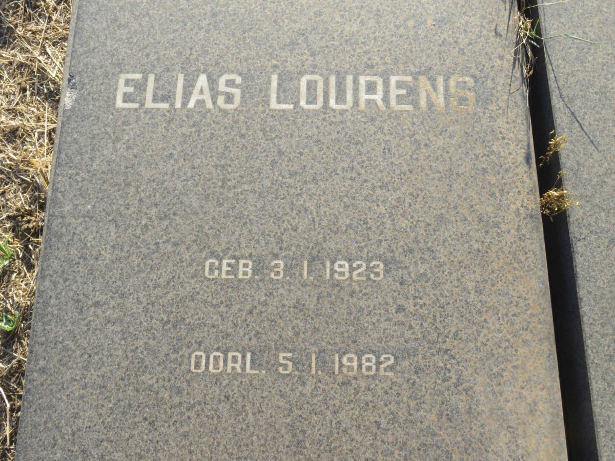 WYK Elias Lourens, van 1923-1982 &amp; Susanna Hester DU PREEZ 1933-