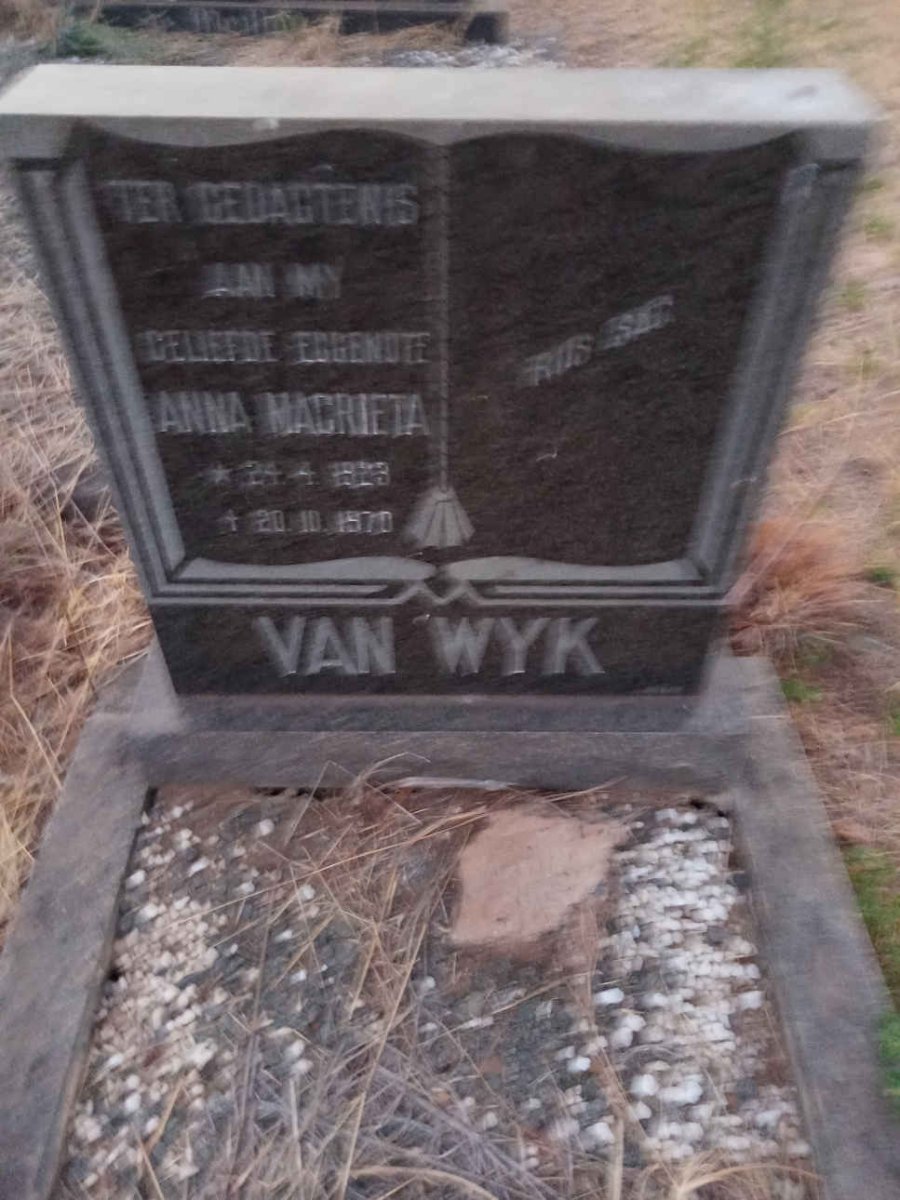 WYK Anna Magrieta, van 19?3-1970