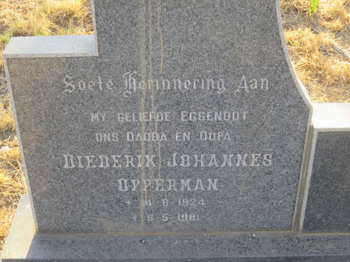 WEPENER Diederik Johannes Opperman 1924-1981